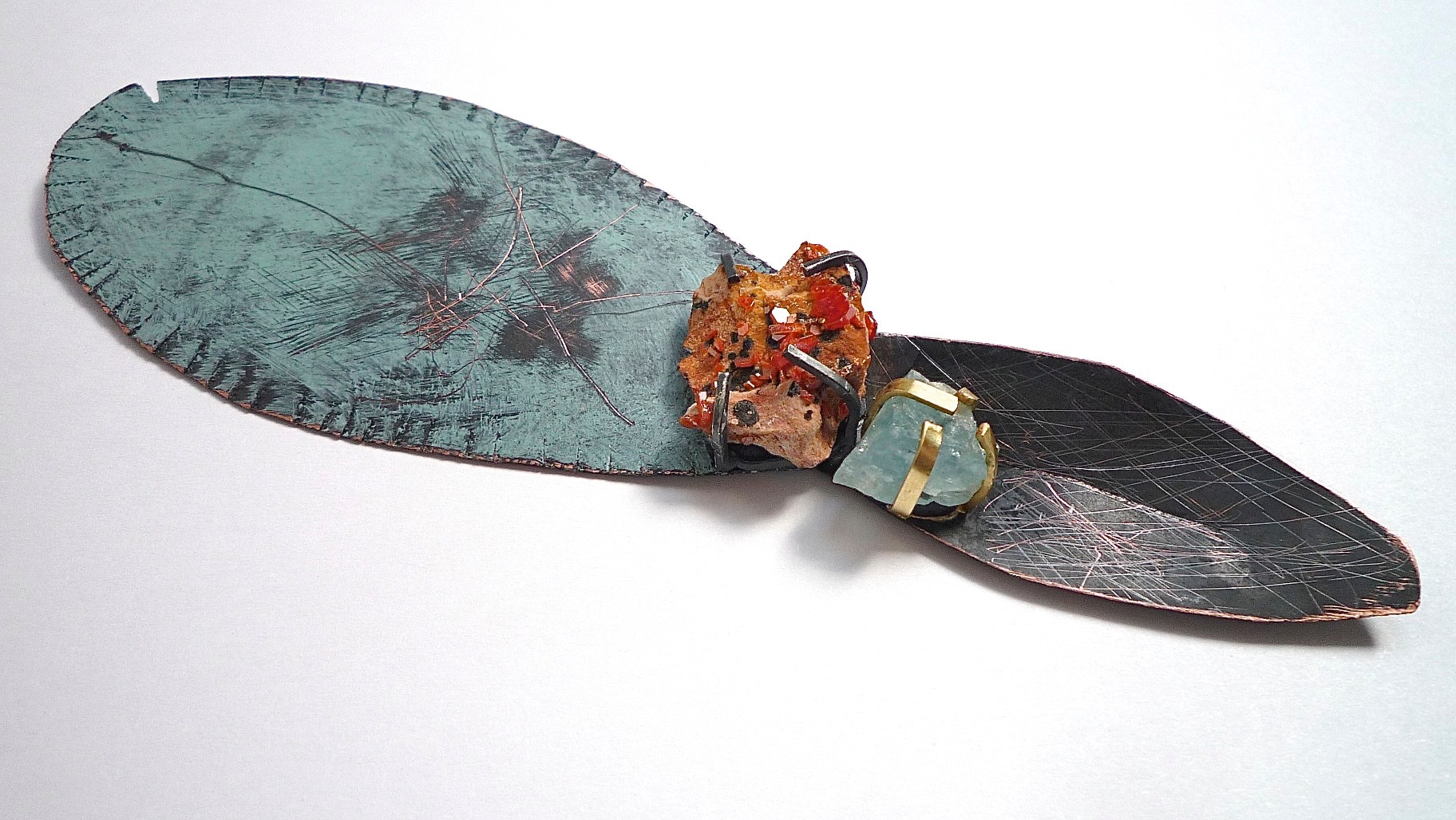 Portfolio Painted Copper Gem Mineral - Brooke Marks Swanson